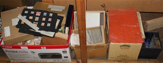Large quantity of loose stamps etc